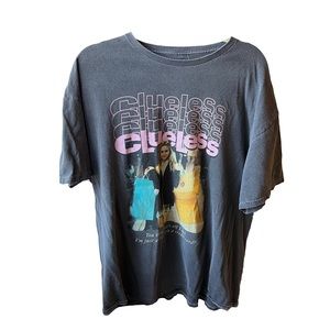 urban outfitters washed black clueless graphic tee